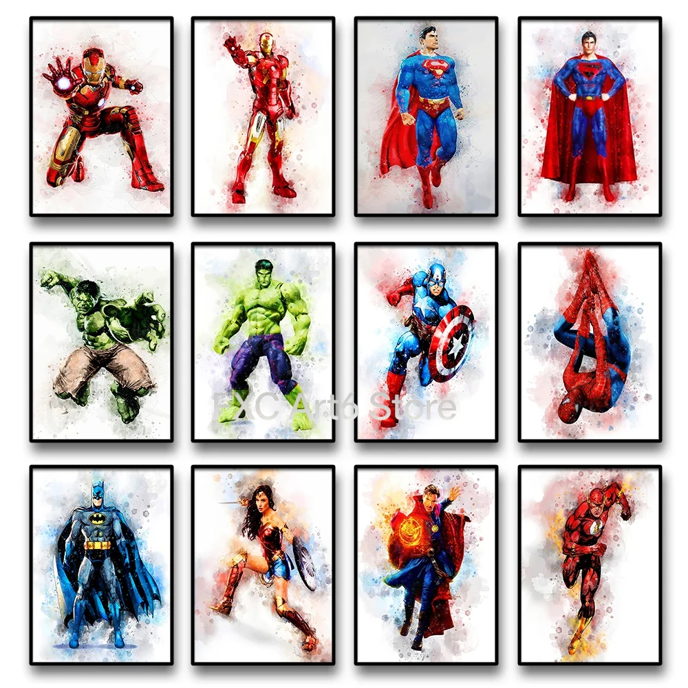 Wall Texture Spray - 1 pezzo di poster Marvel senza