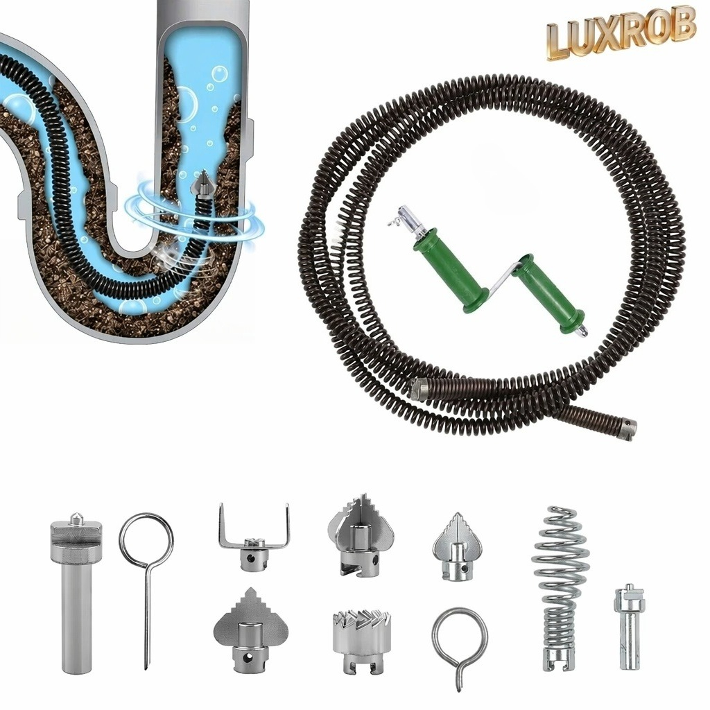Plumbing Snake Drain - Sonda Sturatubi a Molla con 6