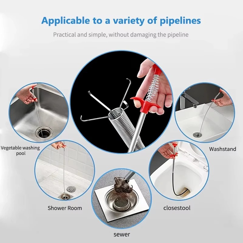 Plumbing Snake Drain - Strumento flessibile per pulire i tubi