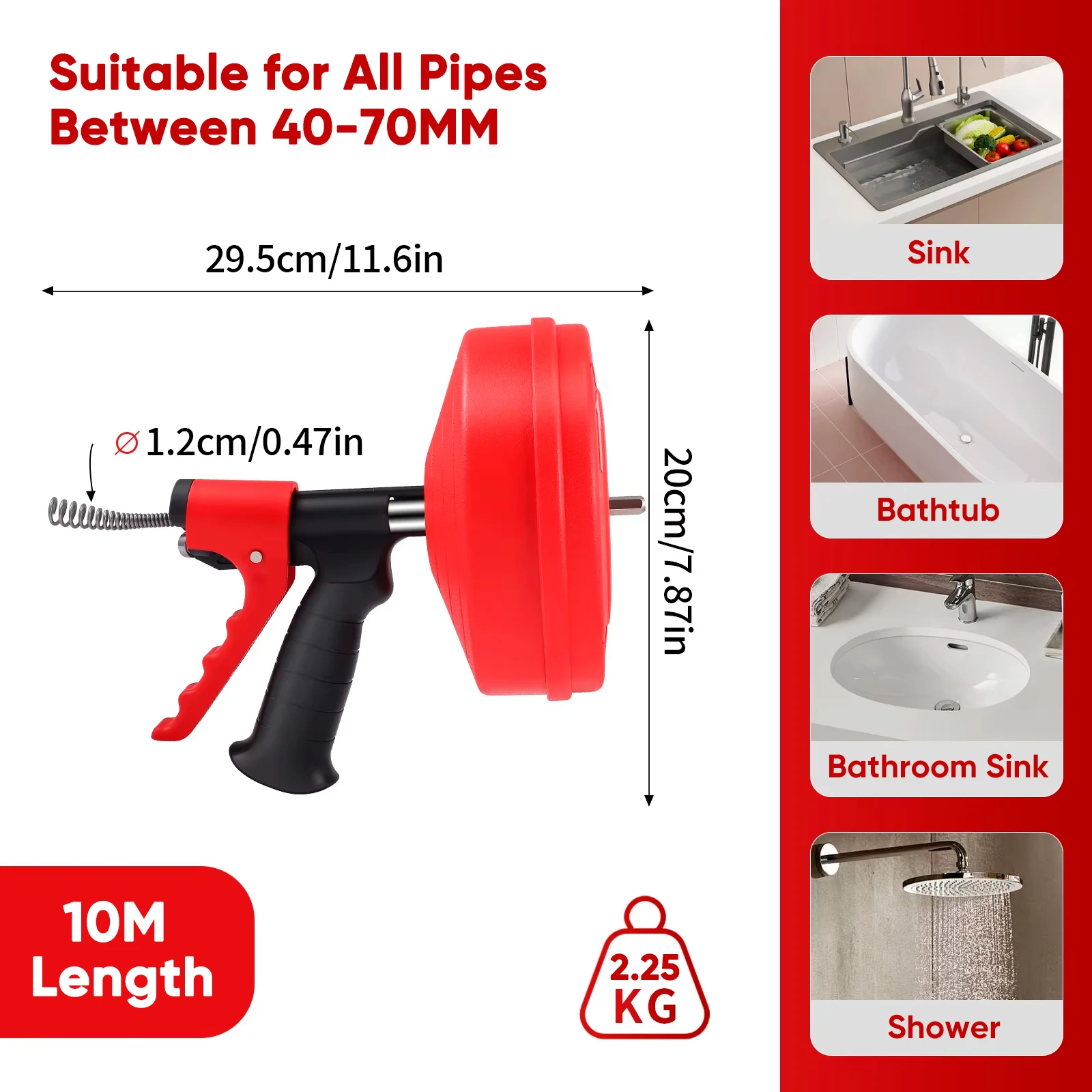 Spiral per pulizia draga per t - Plumbing Snake Drain recensione e prezzo