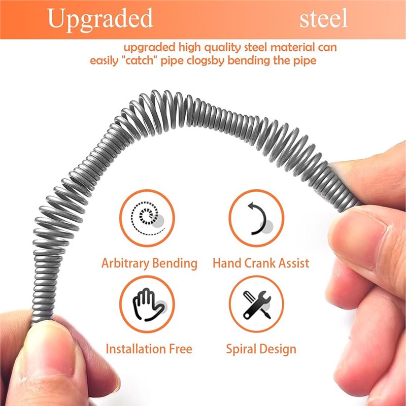 ABGH-Drains Snake Auger 33 Ft, - Plumbing Snake Drain recensione e prezzo