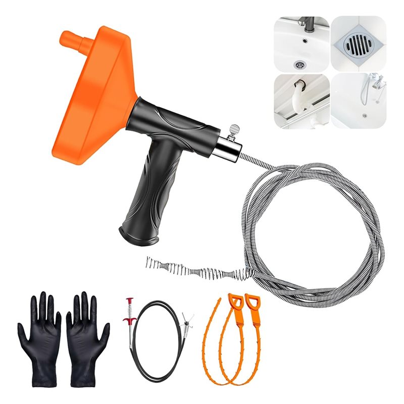 ABGH-Drains Snake Auger 33 Ft, - Plumbing Snake Drain recensione e prezzo